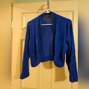 Blue cardigan
